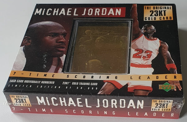 1995 Upper Deck Michael Jordan 23KT Gold Card 7-Time Scoring Leader - Sealed