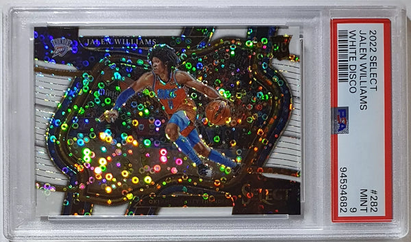 2022 Select Jalen Williams Rookie WHITE DISCO /75 Holo RC - PSA 9 (POP 9)