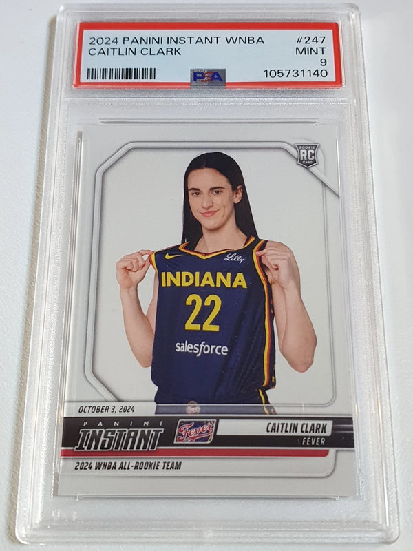 2024 Panini Instant WNBA Caitlin Clark Rookie #247 /26980 RC - PSA 9 (Low POP)