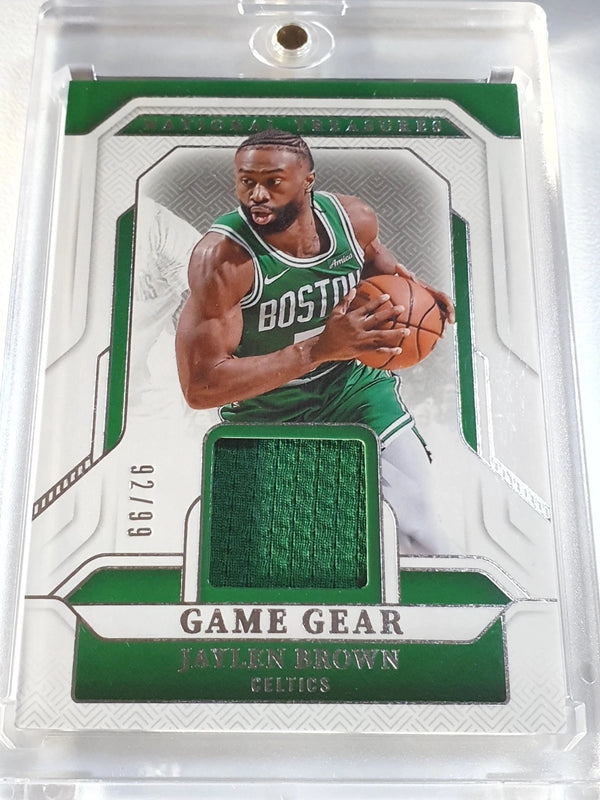 2024 Panini National Treasures Jaylen Brown #PATCH /99 Game Worn Jersey - Rare