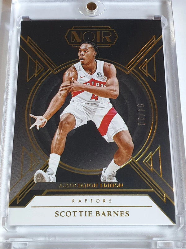 2024 Panini Noir Scottie Barnes #110 GOLD /10 Association Edition - Rare