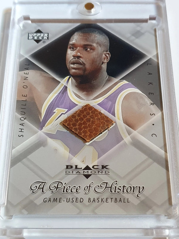 1999 UD Black Diamond Shaquille O'Neal #PATCH GAME BALL Swatch - Ready to Grade