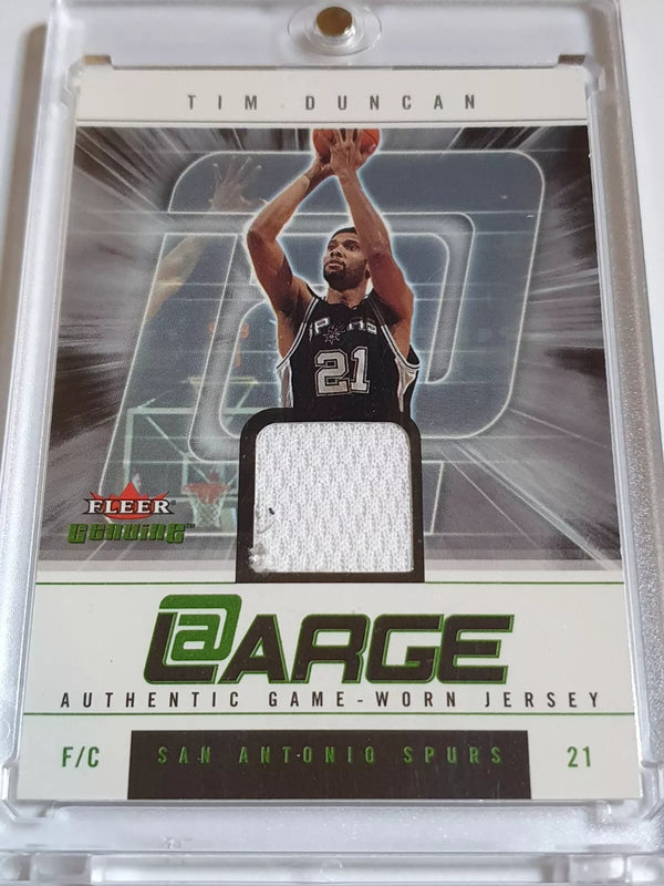 2004 Fleer Genuine Tim Duncan #PATCH Game Worn Jerseys - Ready to Grade