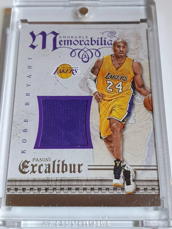 2015 Panini Excalibur Kobe Bryant #PATCH Game Worn Jersey - Ready to Grade