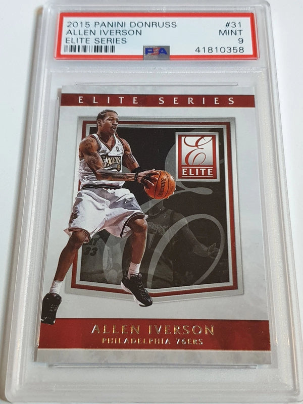 2015 Panini Donruss Allen Iverson #31 Elite Series - PSA 9 (POP 2)