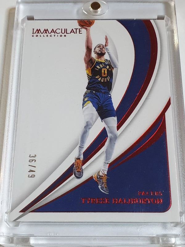 2023 Panini Immaculate Collection Tyrese Haliburton #14 RED /49 Foil - Rare