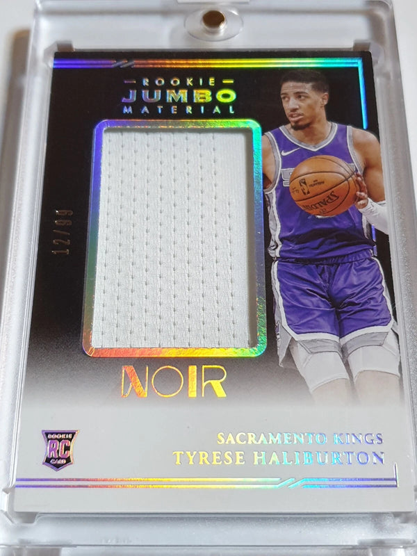 2020 Panini Noir Tyrese Haliburton Rookie #PATCH /99 Rookie Jumbo Materials RC