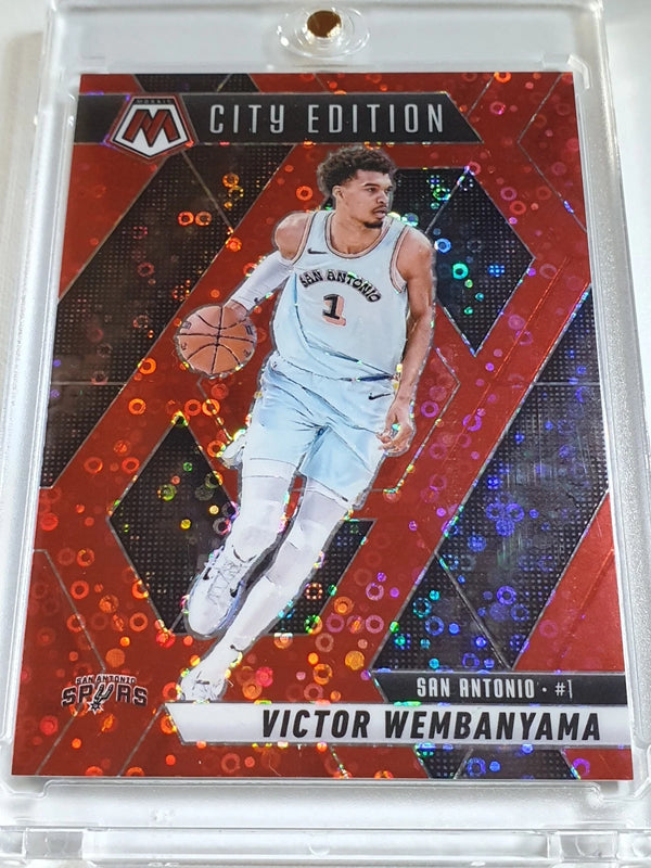 2024 Panini Mosaic Victor Wembanyama #288 FAST BREAK RED /99 Holo - Rare