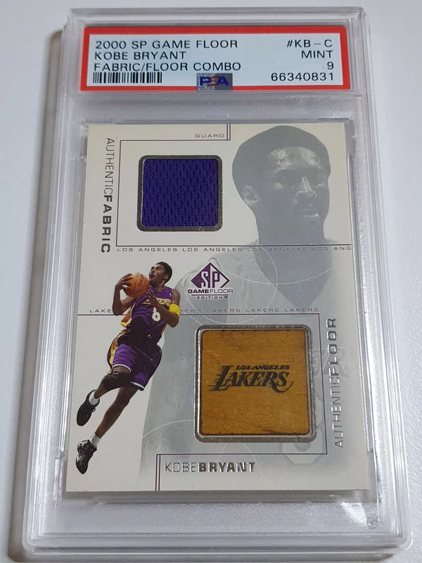 2000 SP Kobe Bryant Fabric & Game Floor (Jersey Patch & Board) - PSA 9 (POP 17)