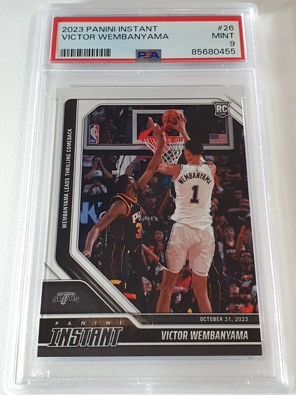 2023 Panini Instant Victor Wembanyama Rookie #26 /10018 RC - PSA 9 (LOW POP)