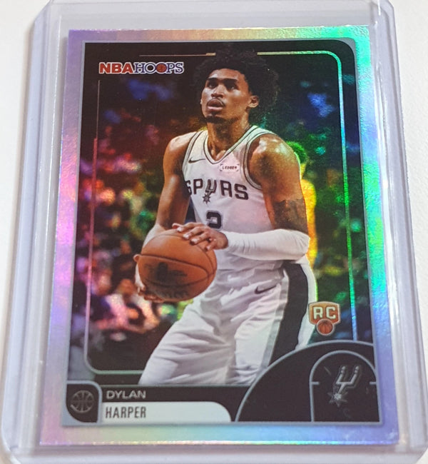 2025 NBA Hoops Dylan Harper Rookie #7 RAINBOW Foil RC - Ready to Grade