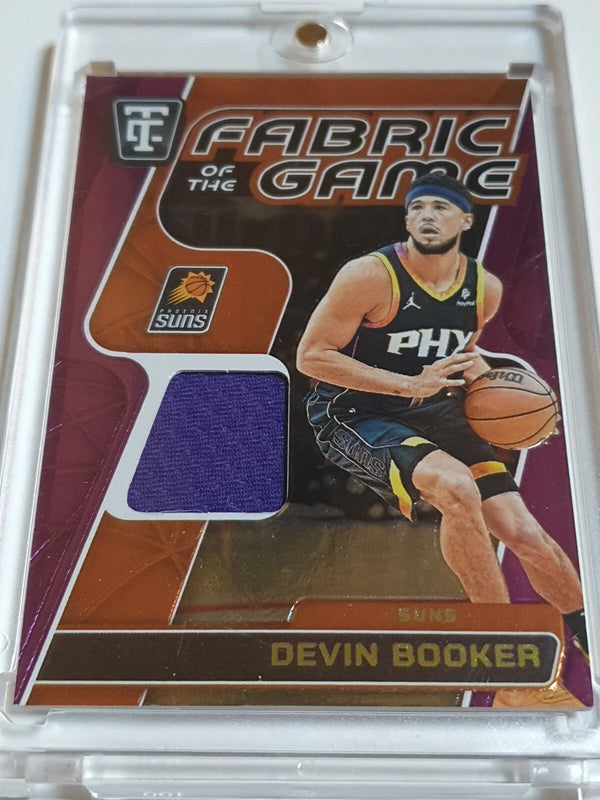 2024 Totally Certified Devin Booker #PATCH MIRROR PURPLE /99 Game Worn Jersey