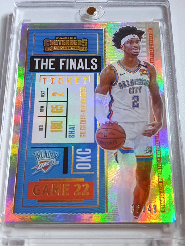 2020 Contenders Optic Shai Gilgeous-Alexander #74 HOLO /49 Finals Ticket - Rare