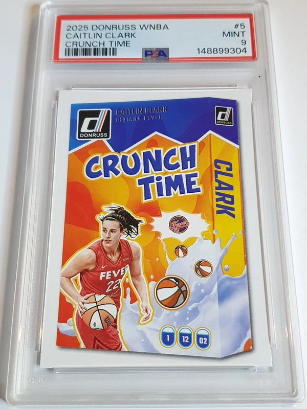 2025 Panini Donruss WNBA Caitlin Clark #5 Crunch Time - PSA 9 (Low POP)