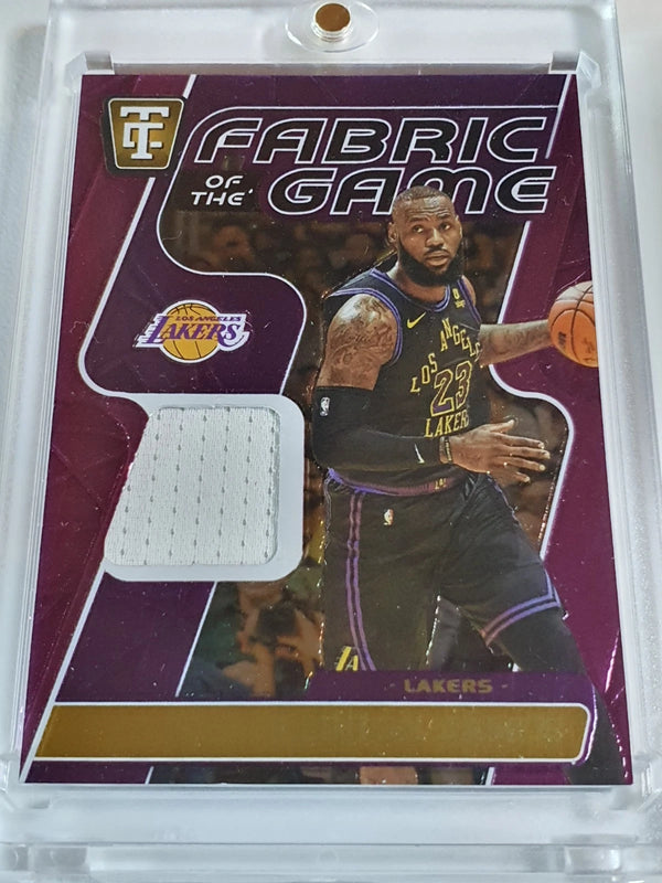 2024 Totally Certified LeBron James #PATCH MIRROR PURPLE /99 Game Worn Jersey