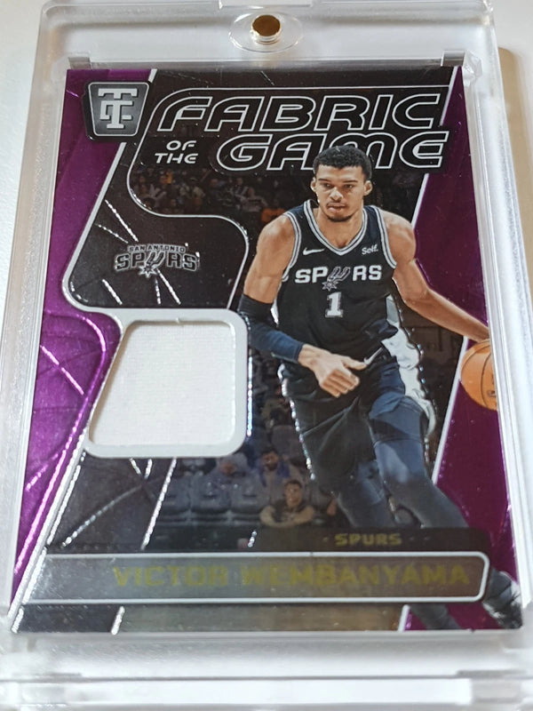 2024 Totally Certified Victor Wembanyama #PATCH MIRROR PURPLE /99 Game Worn