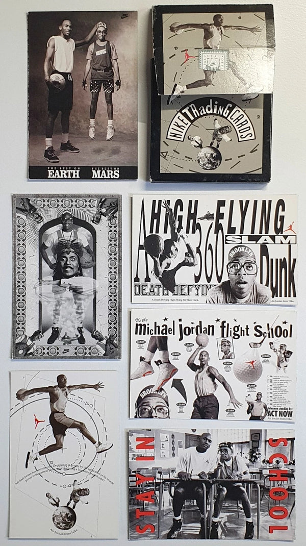1991 Nike Trading Cards Michael Jordan & Spike Lee (6 Cards Set) Good Condition