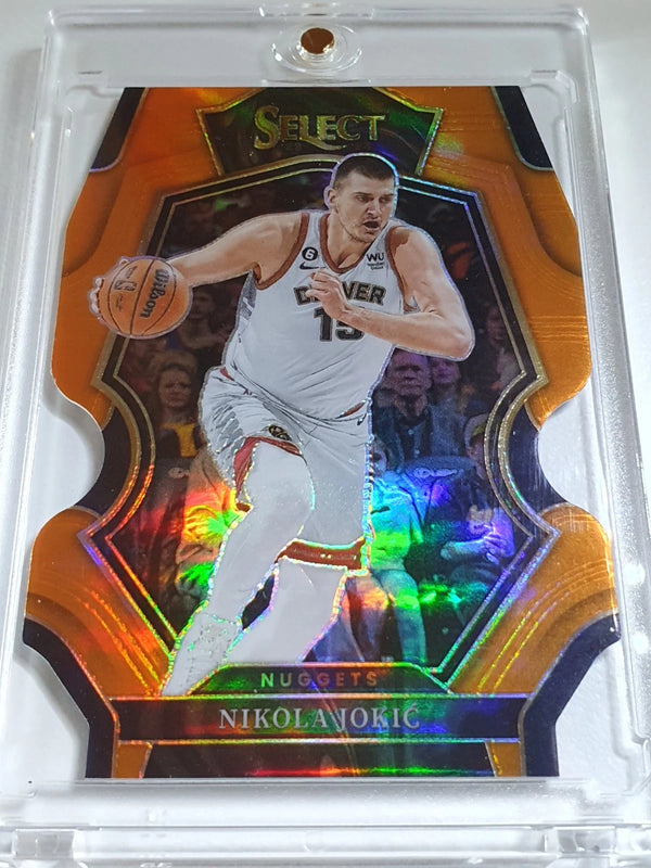 2022 Panini Select Nikola Jokic #101 ORANGE Holo /65 Die Cut - Ready to Grade