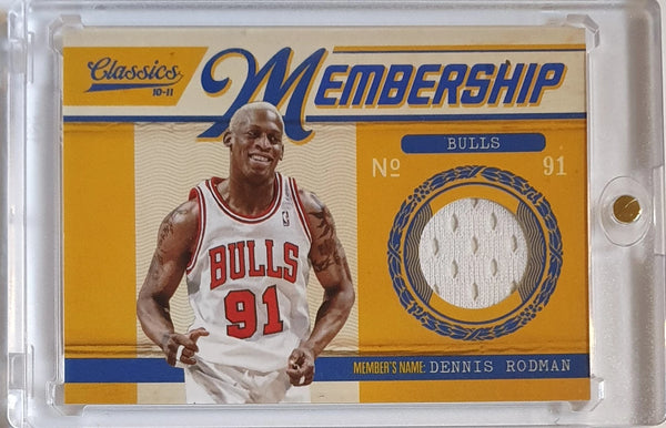 2010 Panini Classics Dennis Rodman #PATCH /100 Game Worn Jersey - Ready to Grade