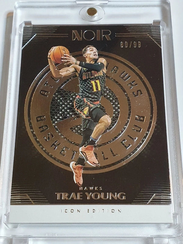 2019 Panini Noir Trae Young #116 ICON Edition /99 - Ready to Grade