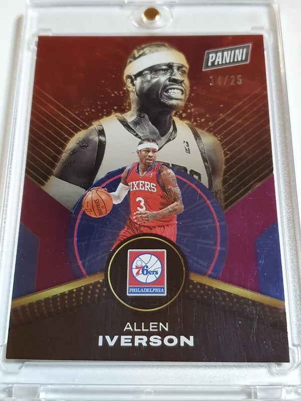 2024 Panini Allen Iverson 53 PURPLE /25 Holo Player of the Day - Ready to Grade