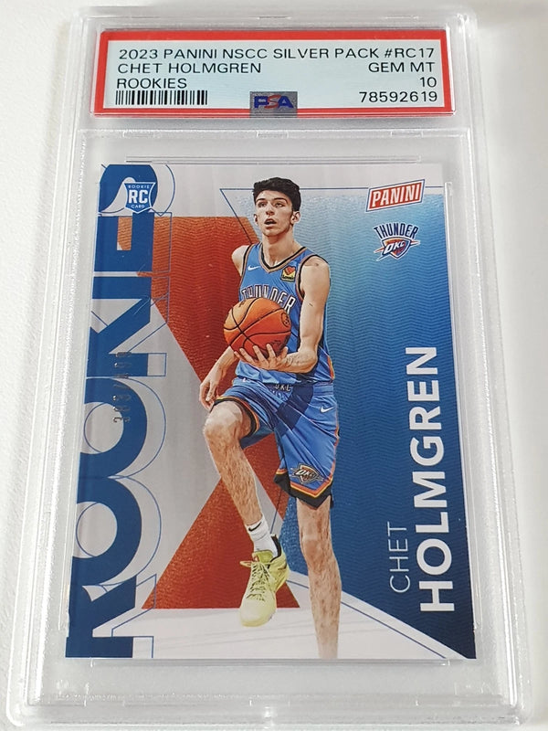 2023 Panini NSCC Silver Pack Chet Holmgren Rookie #RC17 RC - PSA 9 (POP 17)