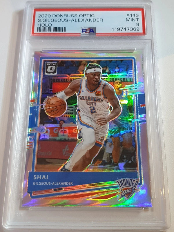 2020 Panini Donruss Optic Shai Gilgeous-Alexander #143 HOLO - PSA 9 (POP 3)