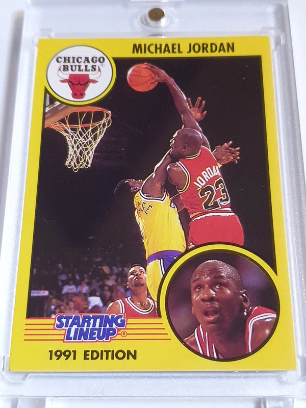 1991 Kenner Starting Lineup Michael Jordan Yellow - Ready to Grade