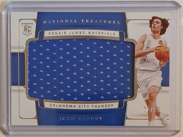 2021 National Treasures Josh Giddey Rookie #PATCH /99 Jumbo Jersey - Rare