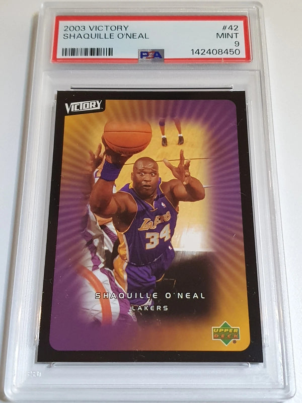2003 Upper Deck Victory Shaquille O'Neal #42 - PSA 9 (POP 11)