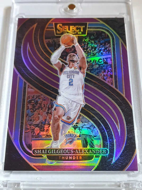 2024 Panini Select Shai Gilgeous-Alexander #131 PURPLE /99 Holo - Ready to Grade