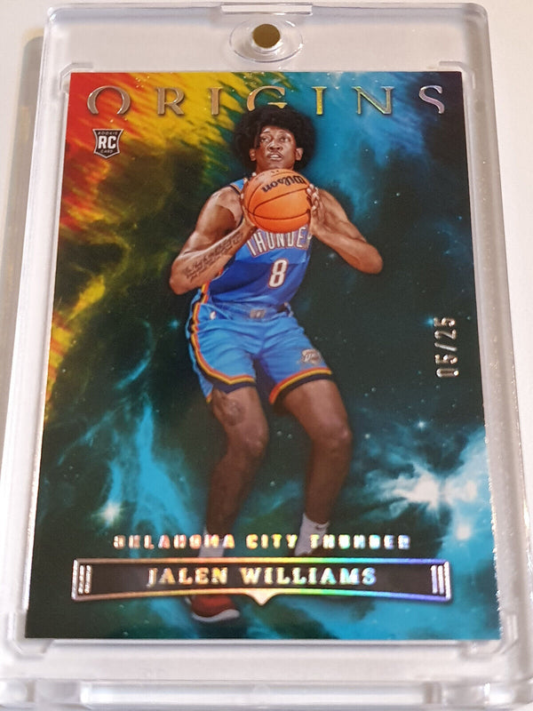 2022 Panini Origins Jalen Williams Rookie #78 TURQUOISE /25 Edition RC - Rare