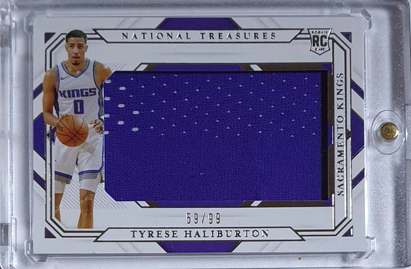 2020 National Treasures Tyrese Haliburton Rookie #PATCH /99 Jumbo Jersey - Rare