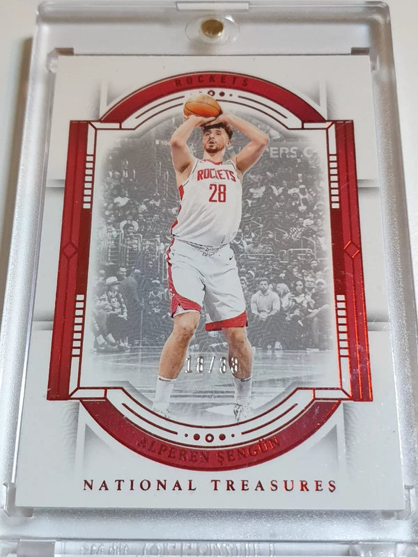 2023 Panini National Treasures Alperen Sengun #40 RED /33 Foil - Rare