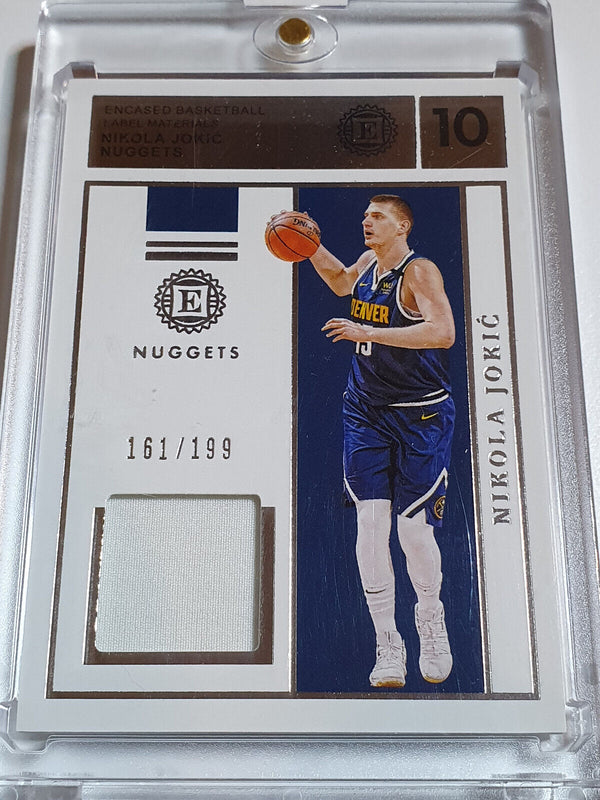 2019 Panini Encased Nikola Jokic #PATCH /199 Game Worn Jersey - Rare