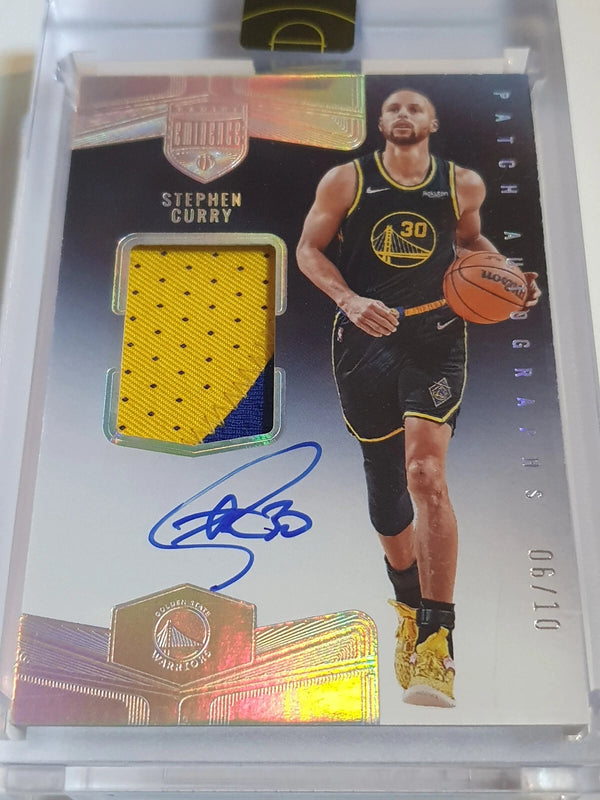 2021 Eminence Stephen Curry #PATCH AUTO GOLD /10 On Card Autograph Panini Sealed
