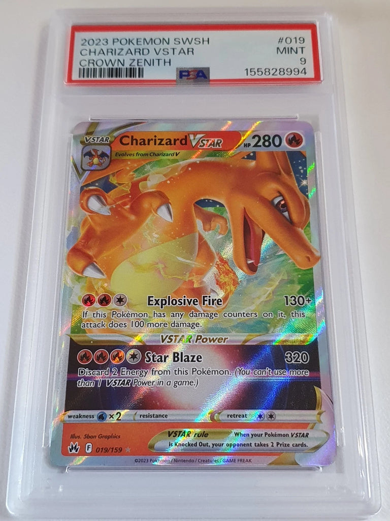 pokemon tcg crown zenith 019 159 charizard vstar card 2023 019/159 Sword and Shield indicating no visible flaws Simple Is Best - Style:Elven Council (Green - Blue) nopoints