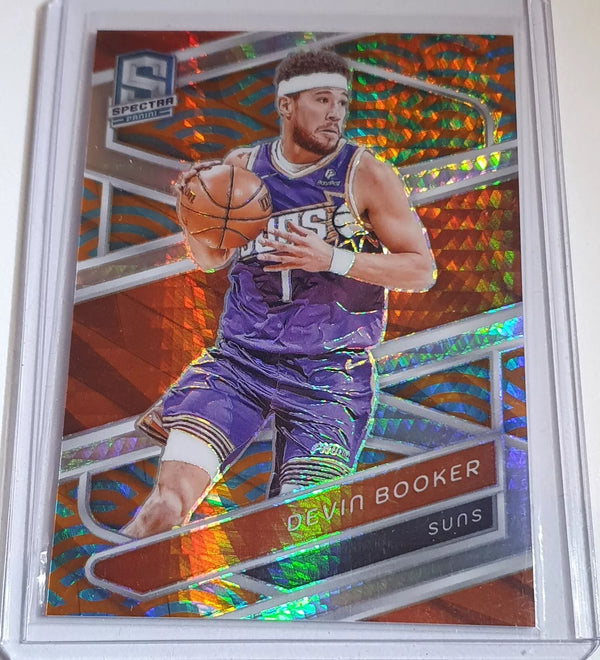 2023 Spectra Devin Booker #114 BLUE AND ORANGE HYPER /25 Holo - Rare