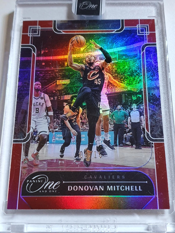 2023 Panini One and One Donovan Mitchell #88 RED /15 Holo -Panini Factory Sealed