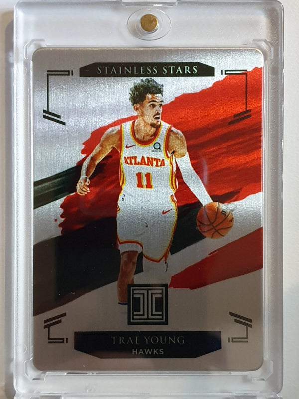 2020 Panini Impeccable Trae Young #15 STAINLESS STARS /99 - Ready to Grade