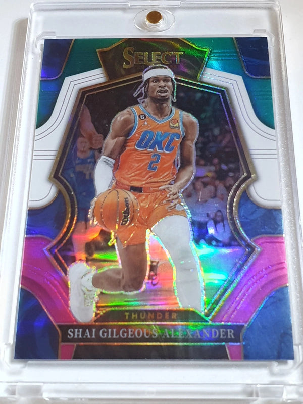 2022 Panini Select Shai Gilgeous-Alexander #156 TEAL WHITE PINK /49 Holo - Rare
