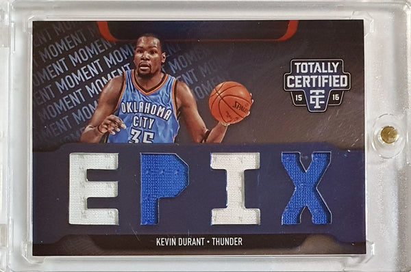 2015 Totally Certified Kevin Durant #PATCH EPIX /99 QUAD Jerseys - Rare