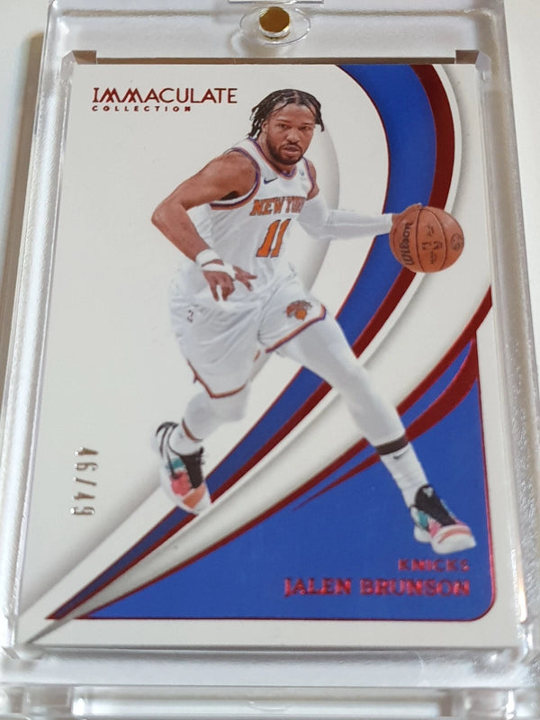 2023 Panini Immaculate Jalen Brunson #1 RED /49 Foil Edition - Ready to Grade