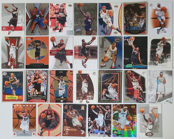 Allen Iverson Lot of 27 x AI Collection Cards - Good Condition