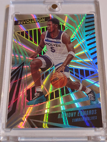 Anthony shops Edwards Short Print /199 Holo Player Of The Day Basketball Panini 2022