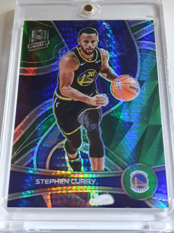 2021 Panini Spectra Stephen Curry #30 GREEN Hyper Prizm Variation - Rare