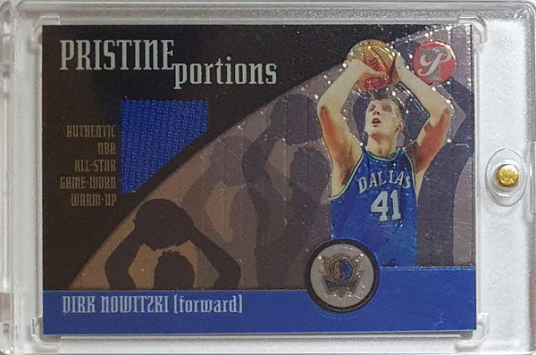 2001 Topps Pristine Dirk Nowitzki #PATCH Game Worn Jersey - Ready to Grade