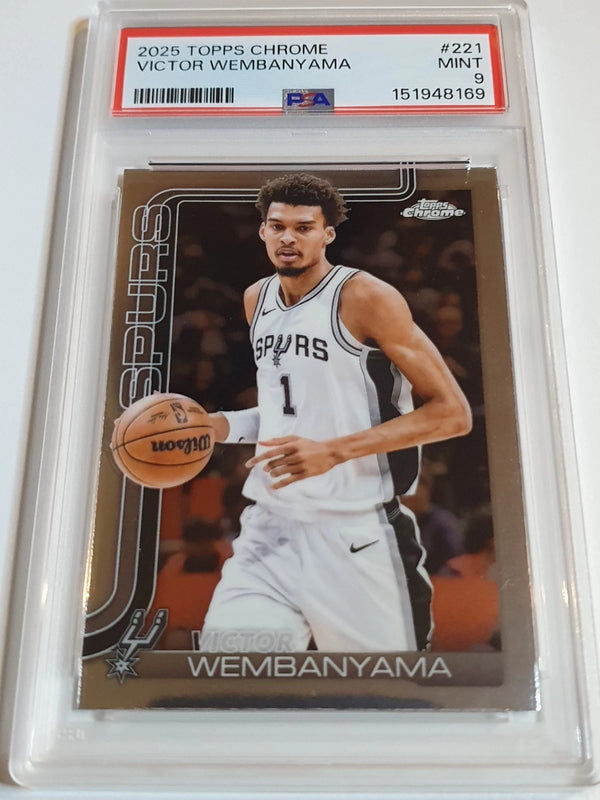 2025 Topps Chrome Victor Wembanyama #221 - PSA 9 (POP 57)