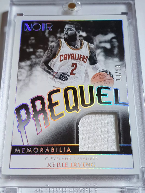 2023 Panini Noir Kyrie Irving #PATCH /99 Game Worn Jersey - Ready to Grade