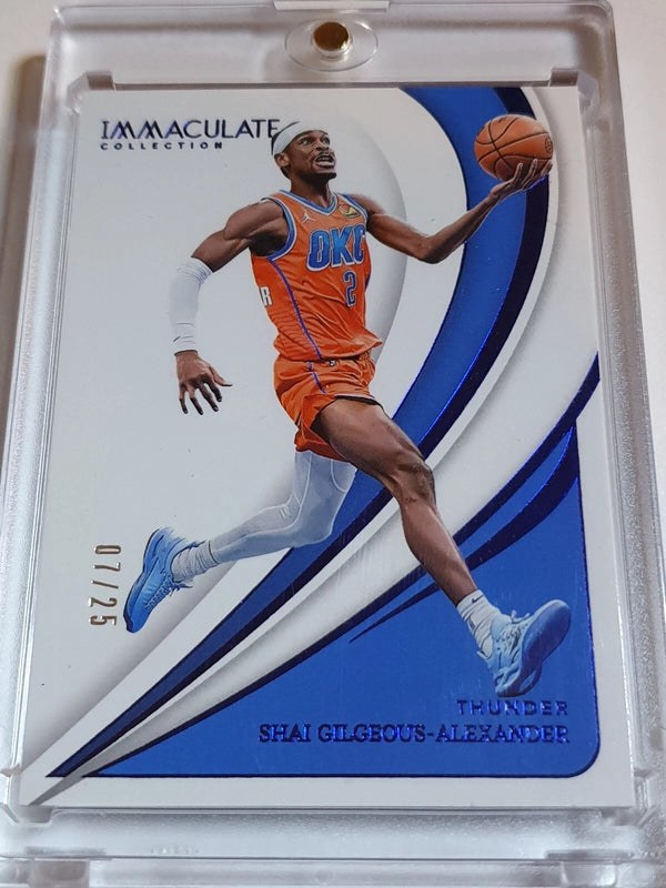 2023 Panini Immaculate Shai Gilgeous-Alexander #33 BLUE /99 Foil Edition - Rare